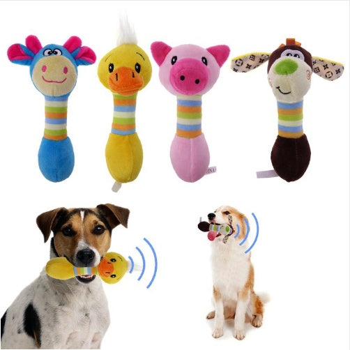 Toy Squeaky Dog Plush Shaped Slippers Pet Toy Puppy Chew Pet Toy