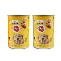 Pedigree Adult Dog Food Tin Chicken in Jelly 385g (Pack of 12)