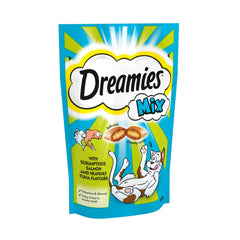 Dreamies Mix Cat Treat Biscuits with Salmon & Tuna Flavour 60g (Pack of 8) - Hungry Tails