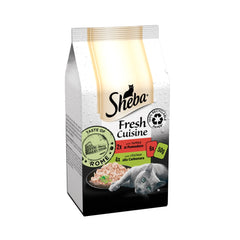 Sheba Fresh Cuisine Taste of Rome Cat Food Pouches Mixed in Gravy 6 x 50g (Pack of 8)