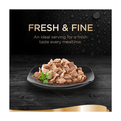 Sheba Fresh & Fine Cat Food Pouches Salmon & Tuna in Gravy 6 x 50g