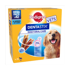 Pedigree Dentastix Daily Adult Large Dog Treats 42 x Dental Sticks 1.62kg (Pack of 1)
