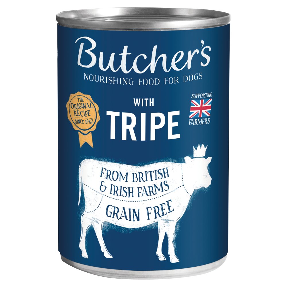 Butcher's Tripe Wet Dog Food Tin 400g (Pack of 12) - Hungry Tails
