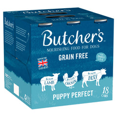 Butcher's Puppy Perfect Wet Food Tins 18 x 400g (Pack of 1)