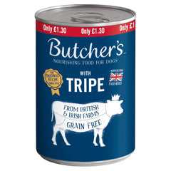 Butcher's Tripe Dog Food Tin 400g (Pack of 12) - Hungry Tails
