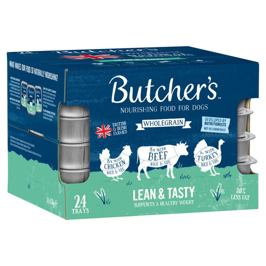 Butcher's Lean & Tasty Dog Food Trays 24 x 150g (Pack of 1)