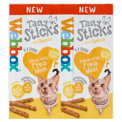 Webbox 6 Tasty Sticks with Cheese 30g (Pack of 25)