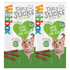 Webbox 6 Tasty Sticks with Cat Nip 30g (Pack of 25)
