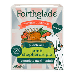 Forthglade Lamb Shepherd's Pie Complete Grain Free Meal for Adult Dogs 395g (Pack of 18)