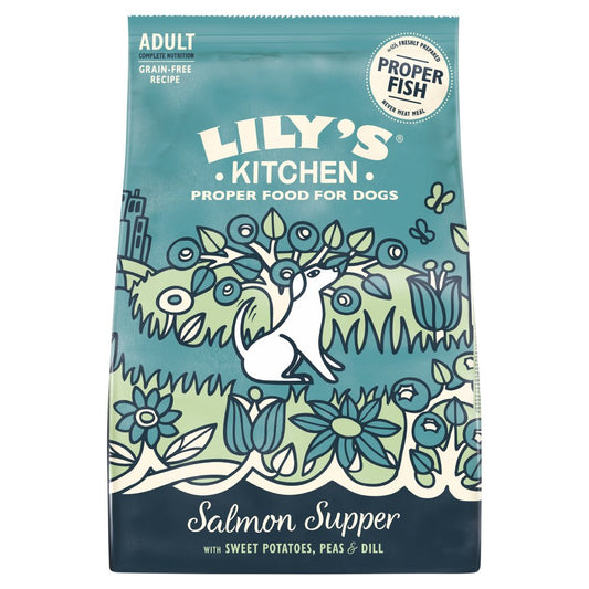Lily's Kitchen Salmon Supper Complete Adult Dry Dog Food 2.5kg (Pack of 1)
