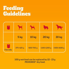 Pedigree Adult Dog Food Tins Mixed in Gravy 6 x 400g (Pack of 1) - Hungry Tails