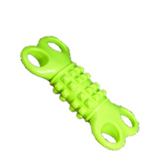 Dog Toy TPR Self 4 Holes Bone Shaped Healthy Gum Teeth Durable TPR Rubber Dog Bone Toy Eco Friendly Bite Teeth