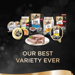 Sheba Classics Adult Cat Food Tray with Salmon in Terrine 8 x 85g (Pack of 4)