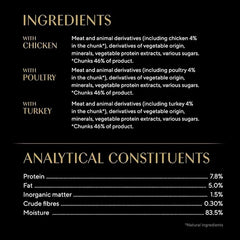 Sheba Fresh & Fine Cat Food Pouches Poultry in Gravy 15 x 50g (Pack of 1)