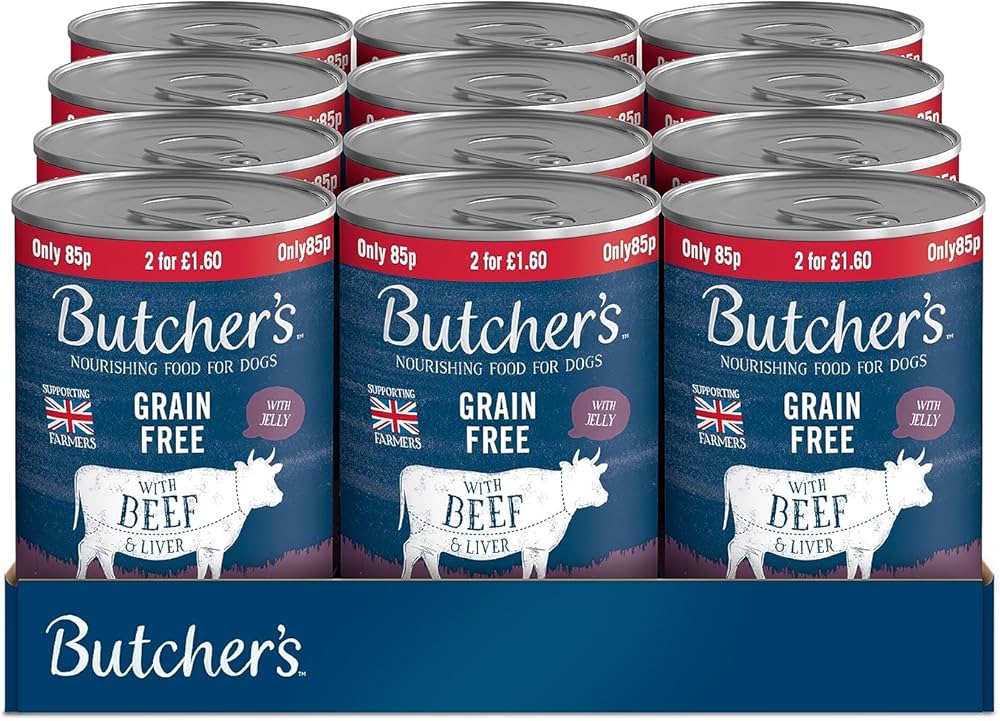 Butcher's Beef & Liver Dog Food Tin 400g (Pack of 12) - Hungry Tails