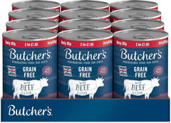 Butcher's Beef & Liver Dog Food Tin 400g (Pack of 12) - Hungry Tails