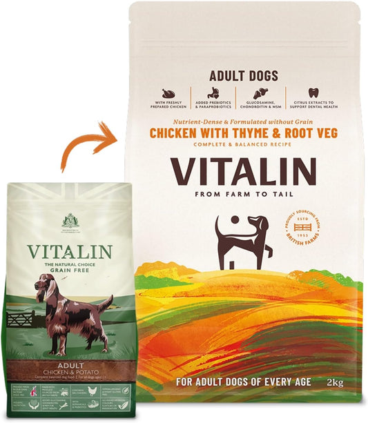 Vitalin Adult Farmhouse Chicken 12Kg (Pack of 1)