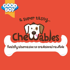 Good Boy Chewables Bones with Peanut Butter Treats 2 Pack 158g (Pack of 1)