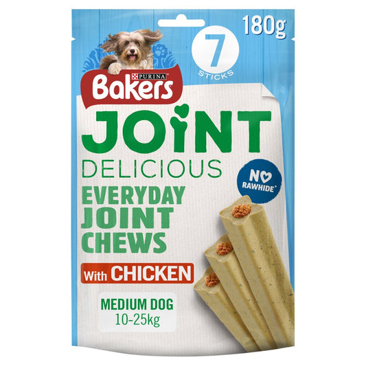 BAKERS Joint Delicious Medium Chicken Dog Chews 180g (Pack of 6) - Hungry Tails