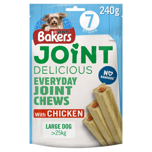 BAKERS Joint Delicious Large Chicken Dog Chews 240g (Pack of 6)