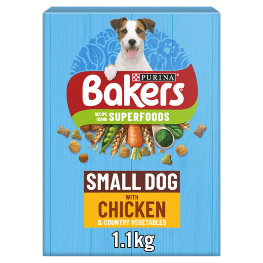 BAKERS Small Dog Chicken Dry Dog Food 1.1kg (Pack of 1) - Hungry Tails