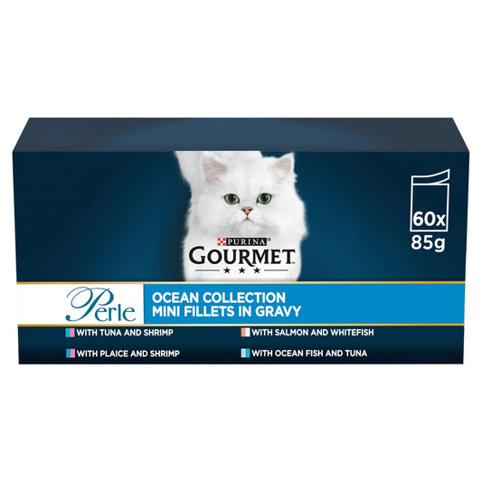 GOURMET Perle Ocean Collection Wet Cat Food 60x85g (Pack of 1)