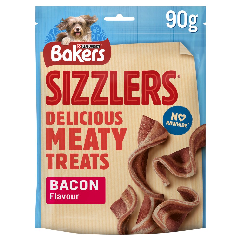 BAKERS Sizzlers Bacon Dog Treats 90g (Pack of 6) - Hungry Tails
