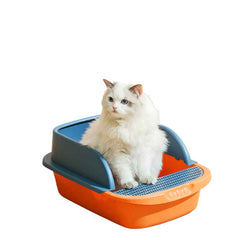 Pet Litter Tray Sand Box Container Open Top Bedpan Cat Litter Box