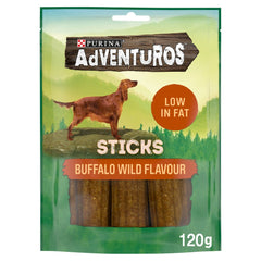 Adventuros Sticks Buffalo Wild Flavour 120g (Pack of 6)