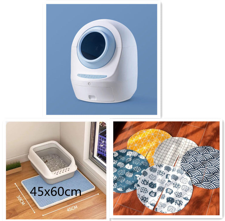 Automatic Self-Cleaning Cat Litter Box Electric Cat Sand Basin Fully Enclosed Automatic Smart Cat Toilet, Automatic Odor Removal Anti-Splash Low Noise