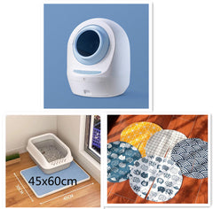 Automatic Self-Cleaning Cat Litter Box Electric Cat Sand Basin Fully Enclosed Automatic Smart Cat Toilet, Automatic Odor Removal Anti-Splash Low Noise