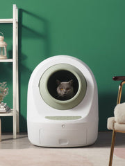 Automatic Self-Cleaning Cat Litter Box Electric Cat Sand Basin Fully Enclosed Automatic Smart Cat Toilet, Automatic Odor Removal Anti-Splash Low Noise