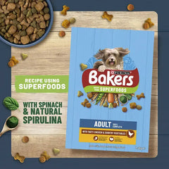 BAKERS Chicken with Vegetables Dry Dog Food 1.2kg (Pack of 5)