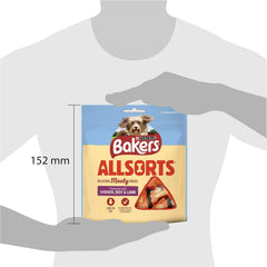 BAKERS Allsorts Chicken, Beef and Lamb Dog Treats 98g (Pack of 6) - Hungry Tails