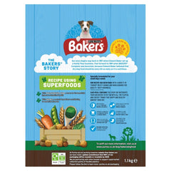 BAKERS Small Dog Chicken Dry Dog Food 1.1kg (Pack of 1) - Hungry Tails