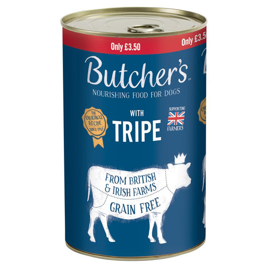 Butcher's Tripe Dog Food Tin 1200g (Pack of 6) - Hungry Tails
