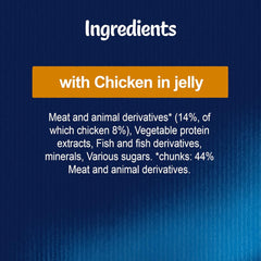 FELIX As Good As it Looks Chicken in Jelly Cat Food 100g (Pack of 20) - Hungry Tails