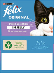 FELIX Original Senior 7+ Mixed Selection in Jelly Cat Food 12x85g (Pack of 1) - Hungry Tails