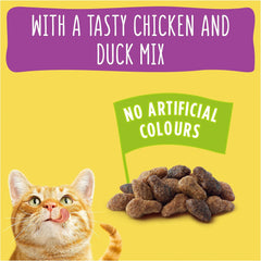 GO-CAT Chicken and Duck Dry Cat Food 340g (Pack of 6) - Hungry Tails