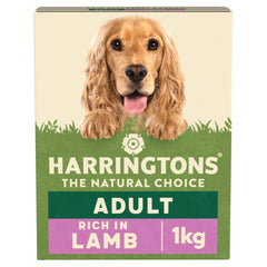 Harringtons Rich in Lamb & Rice Dry Adult Dog Food 1kg(Pack of 5) - Hungry Tails