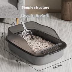 Open Litter Box Cat Litter Container Easy Carry