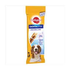Pedigree Dentastix Daily Adult Medium Dog Treats 3 x Dental Sticks 77g (Pack of 18) - Hungry Tails