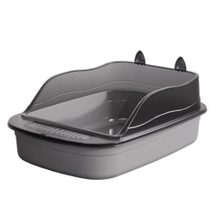 Semi-Enclosed Cat Litter Box Comes with a complimentary litter scoop