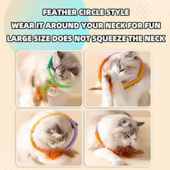 Feather circle style wear it around your neck for fun large size does not squeeze the neck