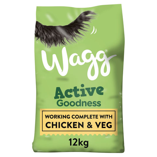 Wagg Active Goodness Rich in Chicken & Veg 12kg (Pack of 1) - Hungry Tails