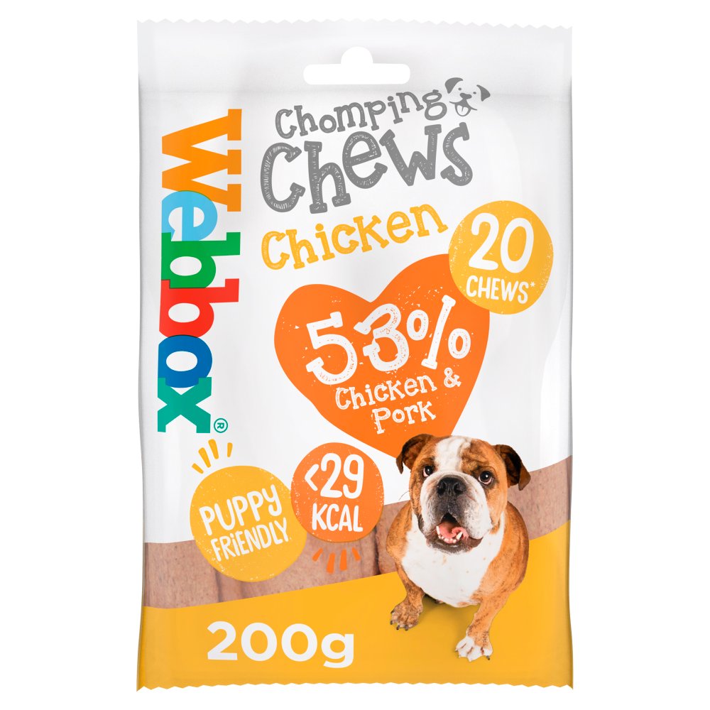 Webbox Chomping Chews Chicken 20Pcs 200g (Pack of 10) - Hungry Tails