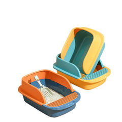 Pet Litter Tray Sand Box Container Open Top Bedpan Cat Litter Box