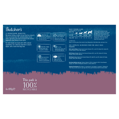 Butcher's Recipes in Jelly Dog Food Tins 6 x 400g (Pack of 4)