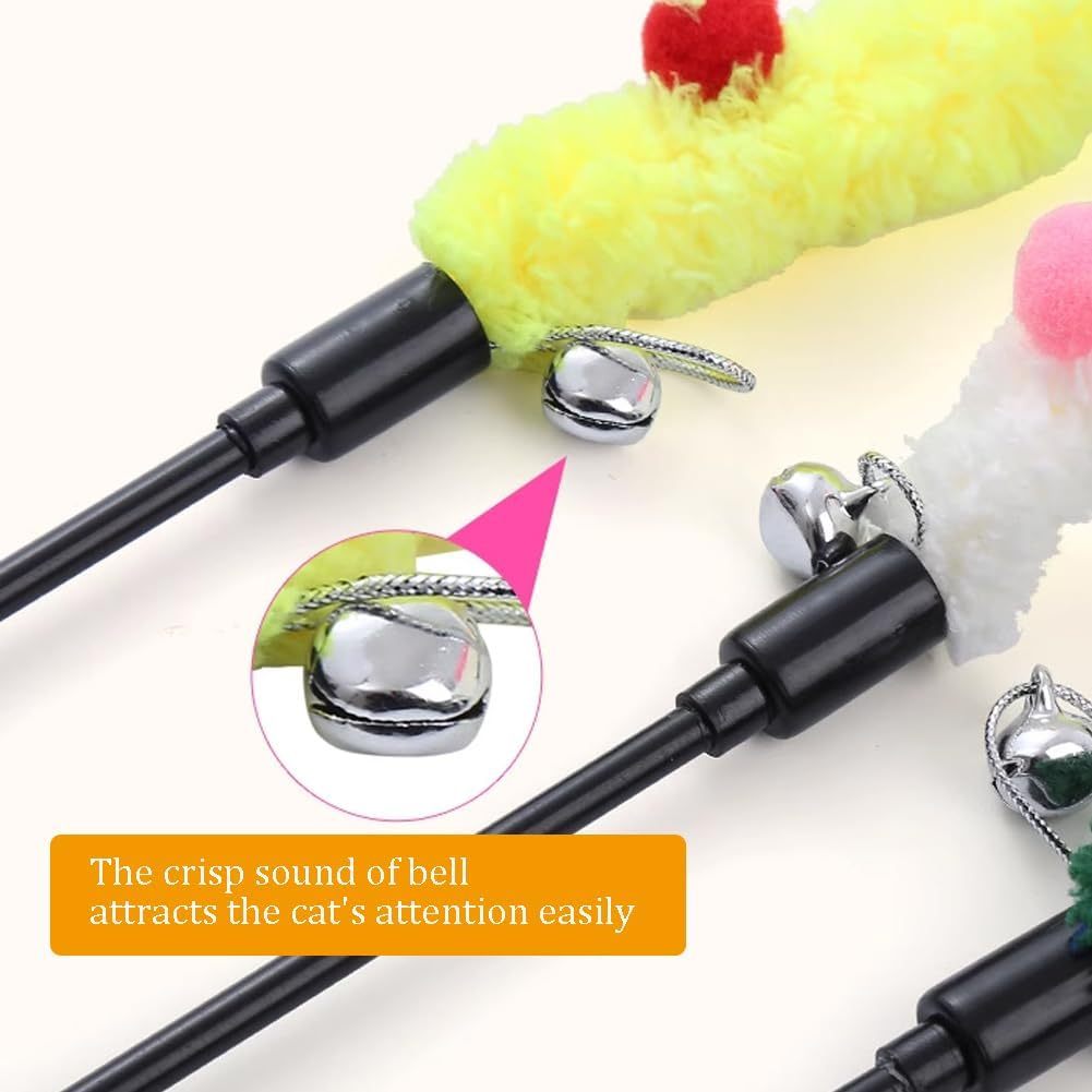 crisp sound of bell attracts the cats attention easily