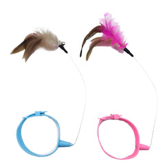 two necklace for cats ad playing for pets ad cats